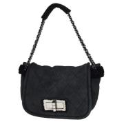 Pre-owned Suede chanel-bags Chanel Vintage , Black , Dames