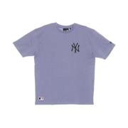 MLB Oversized Logo Tee Iridescent Multi New Era , Purple , Heren