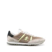 Kameel Bi Materiaal Sneakers Premiata , Brown , Heren