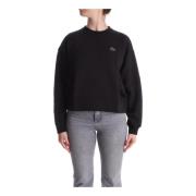 Sweatshirts Lacoste , Black , Dames