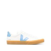 Witte Leren Campo Sneakers Veja , White , Heren