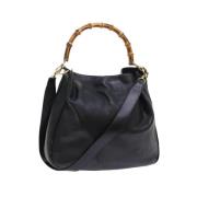 Pre-owned Leather gucci-bags Gucci Vintage , Black , Dames