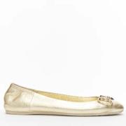 Pre-owned Leather flats Gucci Vintage , Yellow , Dames