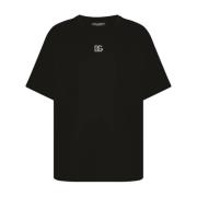 Ronde hals T-shirt Dolce & Gabbana , Black , Heren