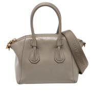 Pre-owned Leather handbags Givenchy Pre-owned , Gray , Dames