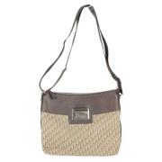 Pre-owned Canvas shoulder-bags Dior Vintage , Brown , Dames