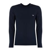 Long Sleeve Tops Emporio Armani , Blue , Heren