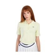 Shirts Lacoste , Yellow , Dames