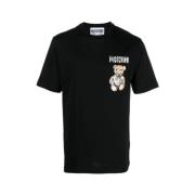 T-Shirts Moschino , Black , Heren