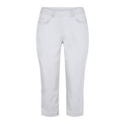 Klassieke Cropped Capri Broek LauRie , White , Dames