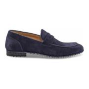 Loafers Guidi , Blue , Heren