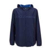 Wind Jackets Dolce & Gabbana , Blue , Heren