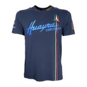 Huayra Tricolore Blauw T-Shirt Aeronautica Militare , Blue , Heren