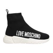 High-top sneakers Love Moschino , Black , Dames