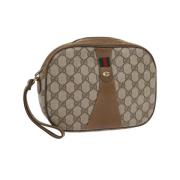 Pre-owned Canvas gucci-bags Gucci Vintage , Beige , Dames