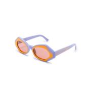 D7V Unlahand Lilac Sunglasses Marni , Multicolor , Dames