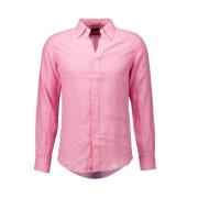 Roze Linnen Overhemd Regular Fit Ralph Lauren , Pink , Heren