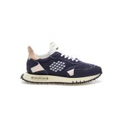 Denim Space Race Wing Sneakers Navy/Pink Be Positive , Multicolor , Da...