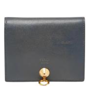 Pre-owned Leather wallets Fendi Vintage , Gray , Dames