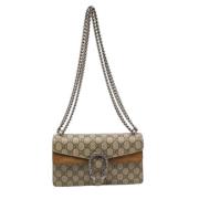 Pre-owned Suede gucci-bags Gucci Vintage , Beige , Dames