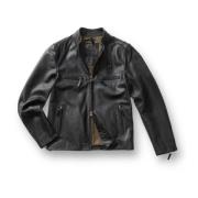 Leather Jackets Blauer , Black , Heren