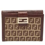 Pre-owned Leather wallets Fendi Vintage , Brown , Dames