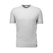 Stijlvol Bouclé T-Shirt Lichtgrijs Heren Gentiluomo , Gray , Heren