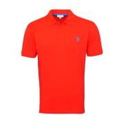 Klassieke Polo Shirt U.s. Polo Assn. , Red , Heren