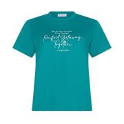 Salie T-shirt in wit Lofty Manner , Blue , Dames