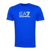 Sportief Elegant Crew-Neck T-Shirt Emporio Armani EA7 , Blue , Heren