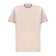 Tortora Katoenen T-shirt Model Z1477 Zanone , Pink , Heren