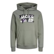 Sweatshirts Hoodies Jack & Jones , Green , Heren