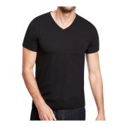 Basic V-Hals T-Shirt 2-Pack Strellson , Black , Heren