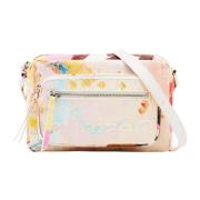 Mini Canvas Schoudertas Schilderen Desigual , Multicolor , Dames