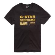 T-shirt G-Star Graphic 8 G-star , Black , Heren