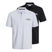 Heren Polo Shirt 2 Pack Jack & Jones , Multicolor , Heren