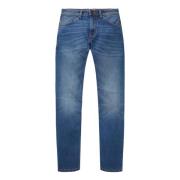 Klassieke Slim Fit Logo Jeans Tom Tailor , Blue , Heren