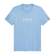 Comfortabel Logo Versierd Pyjama T-Shirt Ralph Lauren , Blue , Heren