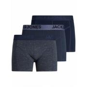 Blauwe Jacjames Trunks 3Pack Ondergoed Jack & Jones , Blue , Heren