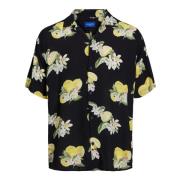Tropische Bloemen Resort Korte Mouw Overhemd Jack & Jones , Multicolor...