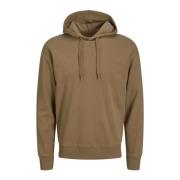 Billy Hoodie Sweatshirt Jack & Jones , Brown , Heren