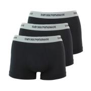 Sportieve Trunk Ondergoed 3-Pack Herenshorts Emporio Armani , Black , ...