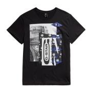 T-Shirts G-star , Black , Heren