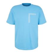 Heren casual relaxed fit T-shirt Tom Tailor , Blue , Heren