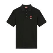 Bloemen Crest Polo Kenzo , Black , Heren