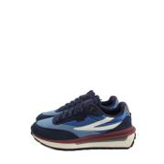 Blauwe Heren Sneakers Reggio ffm0196 Fila , Multicolor , Heren