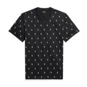 Allover-Print Pyjama T-Shirt Ralph Lauren , Black , Heren