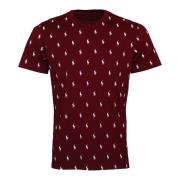 Allover Print Pyjama T-Shirt Ralph Lauren , Red , Heren