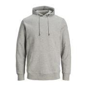 Basis hoodie sweatshirt Jack & Jones , Gray , Heren