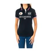 Navy Blauw Korte Mouw Polo Shirt La Martina , Blue , Dames